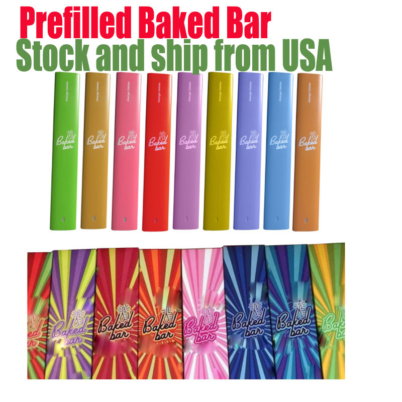 Prefilled Baked Bar Cookies Disposable E-Cigarette Filled Thick Oil Dab Pen Wax Vaporizer One Gram Carts High Quailty